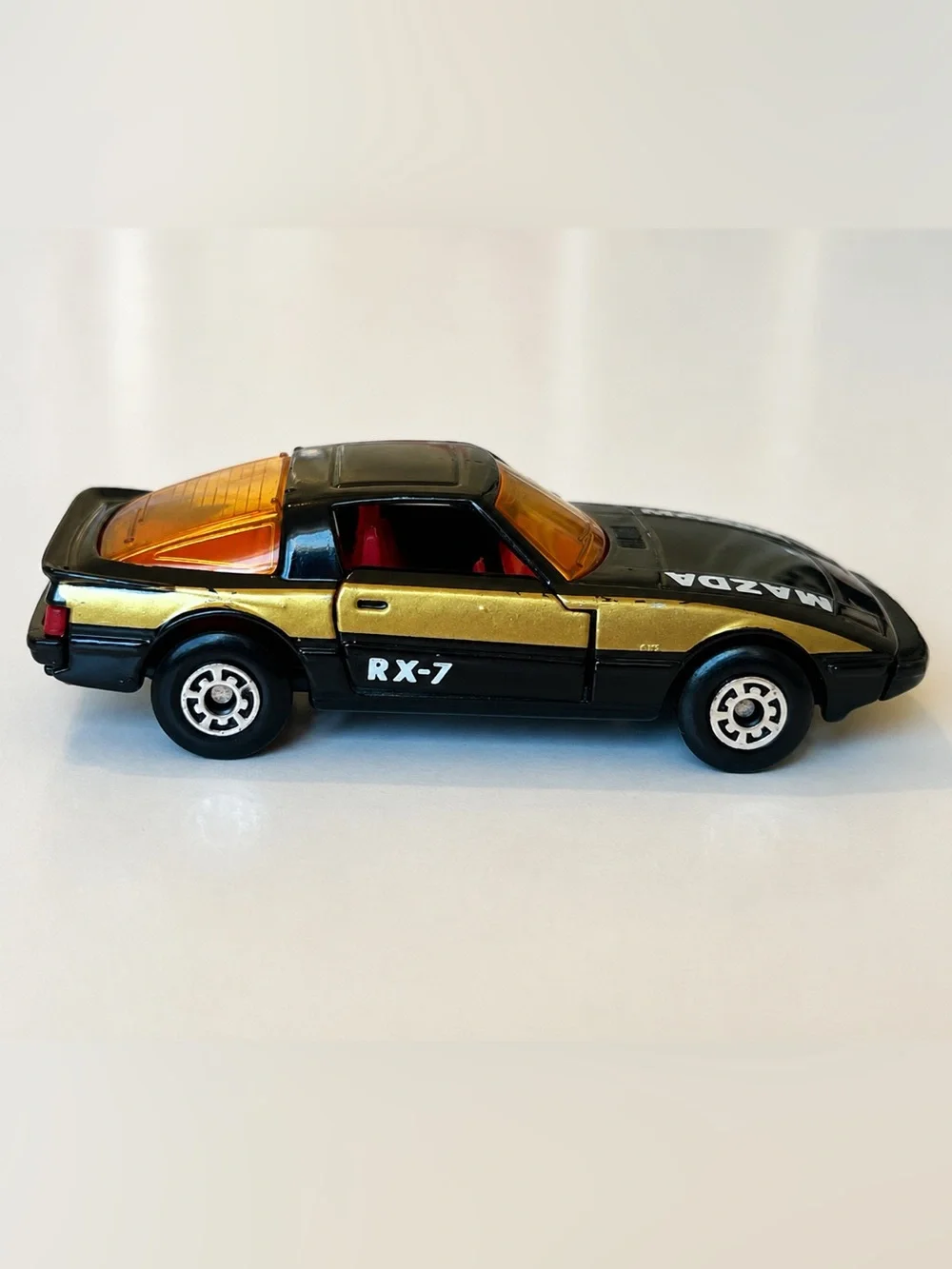 Mazda RX-7 Kids Toy Car - Black and Gold